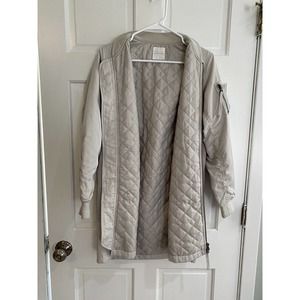 Lowers Farm Long Bomber Jacket Size Med!! EUC!! Gorgeous Coat!  From Korea!